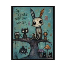 Load image into Gallery viewer, Be Gentle With Your Wonder Rolled Poster — Whimsical Cute Monster Art Print

