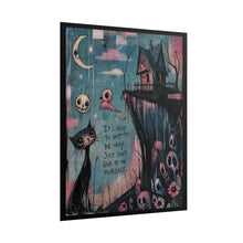 Load image into Gallery viewer, Rolled Poster — Gothic Cute Mental Health Art Print (“It's okay to not be okay”)
