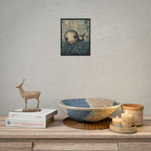 Load image into Gallery viewer, Rolled Poster — Cute Whale Art Print with Inspirational Quote: "Keep going, even the smallest steps create big waves"
