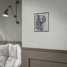 Load image into Gallery viewer, Elephant Floral Wall Poster — "You Are Allowed to Grow Slowly" Inspirational Rolled Art Print
