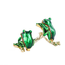 Load image into Gallery viewer, Pair frog Cross Jewelry Case

