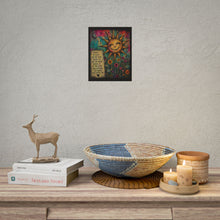 Load image into Gallery viewer, Rolled Poster – Sunny Inspirational Art Print: "Choose to Focus on the Good" Motivational Sun &amp; Flowers
