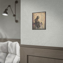Load image into Gallery viewer, Inspirational Robot Art Poster — "Hold On, Not Because It's Easy" Rolled Poster
