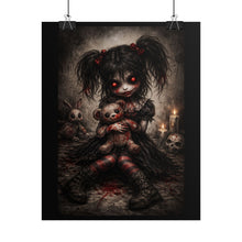 Load image into Gallery viewer, Creepy Doll Horror Poster – Gothic Dark Art Rolled Wall Print
