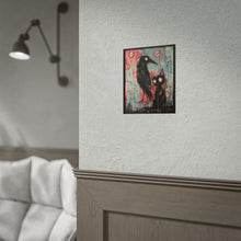 Load image into Gallery viewer, Beauty Isn’t Found in the Perfect It’s Found Where the Broken Still Bloom Rolled Poster — Gothic Whimsical Crow Fantasy Wall Art
