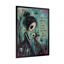 Load image into Gallery viewer, Rolled Poster — You Are Worthy of Love Illustration Print
