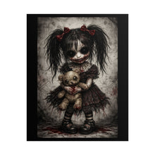 Load image into Gallery viewer, Creepy Gothic Doll Poster – Dark Horror Art Rolled Poster
