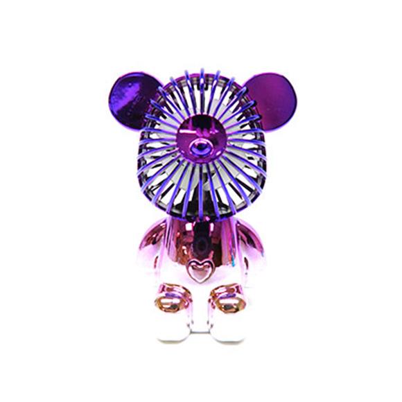 COLORFUL SITTING BEAR ELECTRIC MINI FAN 1 SPEED