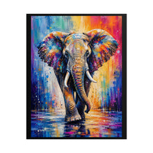 Load image into Gallery viewer, Vibrant African Elephant Poster - Colorful Safari Animal Wall Decor
