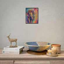 Load image into Gallery viewer, Impressionist Colorful Elephant Art Print – "You Are Braver Than You Believe, Stronger Than You Seem..." Affirmation Wall Decor
