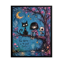 Load image into Gallery viewer, Rolled Poster - 'Find Beauty in the Quiet Places' Gothic Cute Art Print

