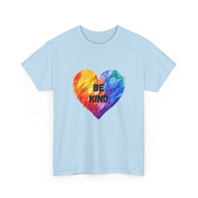 Load image into Gallery viewer, Be Kind Rainbow Heart T-Shirt - ALL Sizes - S - 5XL
