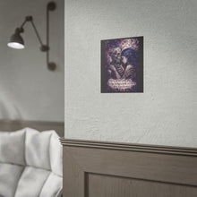 Load image into Gallery viewer, Rolled Poster – Gothic Skeleton Embrace Print with Quote: “Falling in love with you is like finding a home…”
