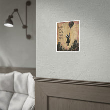 Load image into Gallery viewer, Rolled Poster — 'Hold On, You've Got This' Gothic Balloon Art Print
