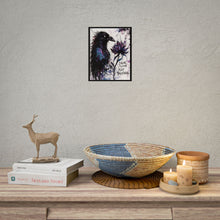 Load image into Gallery viewer, Rolled Poster — Raven &amp; Lotus Art Print, "Break. Bloom. Keep Breathing." Inspirational Wall Art
