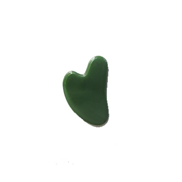 GREEN HEART SHAPE GUA SHA