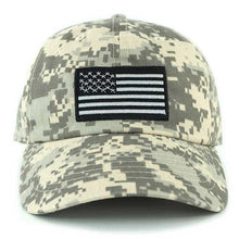 Load image into Gallery viewer, Newhattan 100% Cotton Baseball Caps Embroidered USA Flag
