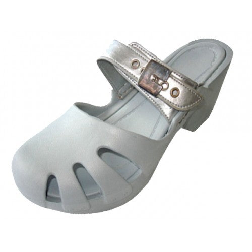 Wholesale Girl's Wedge Clogs Sandals (*Silver Color)