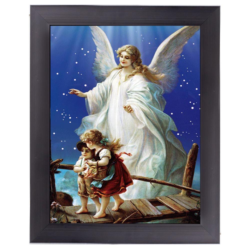 Religion Guardian Angel 3D Picture size 14x18  (MINIMUM OF 4)