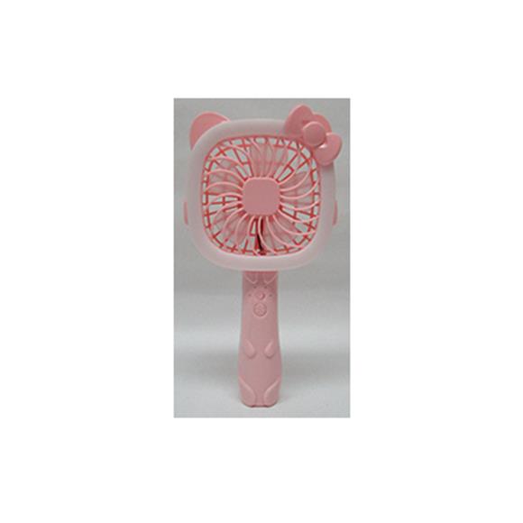 PORTABLE FOLDABLE PINK KITTY FAN (RECHARGEABLE)