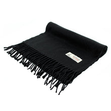 Load image into Gallery viewer, Solid Color Cashmere Feel Scarf 12-pack Black
