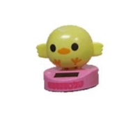 SOLAR POWER TOY, YELLOW CHICKEN BOBBLE HEAD