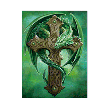 Load image into Gallery viewer, Dragon cross Tripple 3D Picture  (MINIMUM OF 4)
