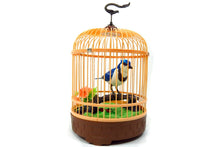 Load image into Gallery viewer, Singing &amp; Chirping Bird In Cage - Realistic Sounds &amp; Movements (Blue)
