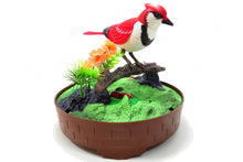 Load image into Gallery viewer, Singing &amp; Chirping Bird In Cage - Realistic Sounds &amp; Movements (Red)
