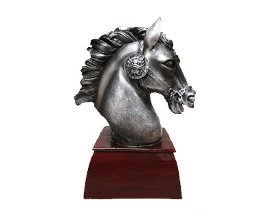 11″ SILVER HORSE HEAD