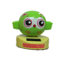 SOLAR POWER TOY, GREEN OWL BOBBLE HEAD