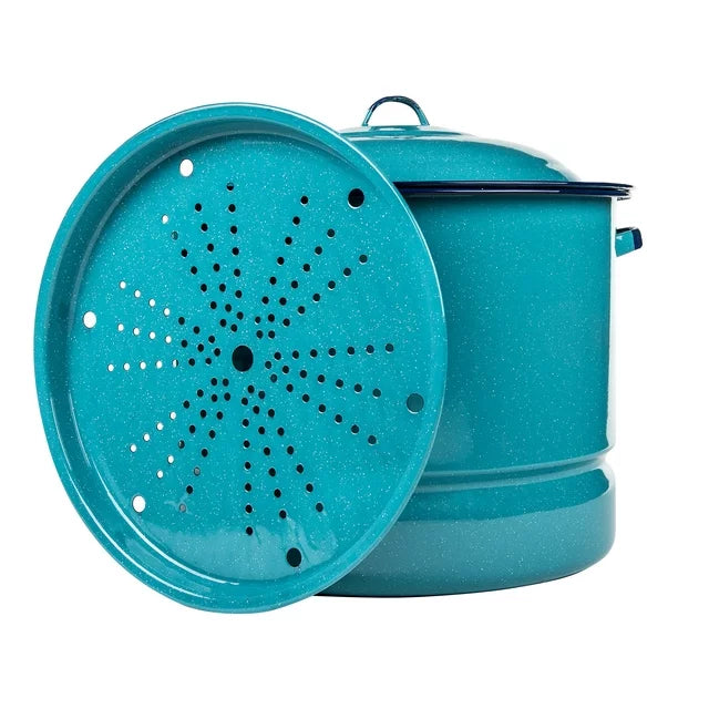 34Qt Steamer Pot w/ Lid & Trivet