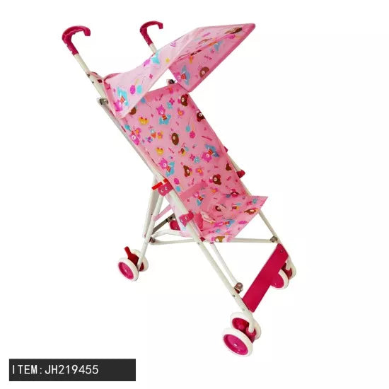 CASE OF 6 - PINK BEAR BABY DOLL STROLLER