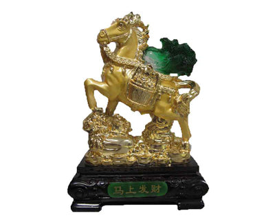 10″ GOLD HORSE W/CABBAGE BOGO