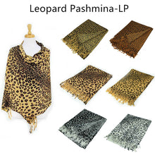 Load image into Gallery viewer, 12-pack Leopard Print Pashmina Scarf Shawls LP
