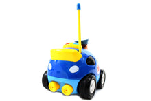 Load image into Gallery viewer, 4&quot; Cartoon RC Police Car Remote Control Toy For Toddlers (Blue)
