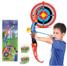 Load image into Gallery viewer, Kings Sport Toy Archery Bow And Arrow Set For Kids With Arrows, Target, And Quiver  (available for purchase in increments of 1)
