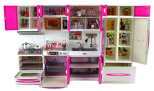Load image into Gallery viewer, My Modern Kitchen Full Deluxe Kit Battery Operated Kitchen Playset With Toy Doll, Lights, And Sounds
