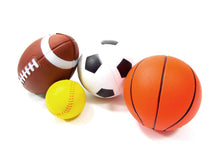 Load image into Gallery viewer, Set Of 4 Sports Balls For Kids (Soccer Ball, Basketball, Football, Baseball)
