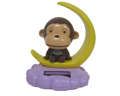 MONKEY ON A MOON SOLAR BOBBLE HEAD