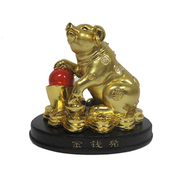 GOLD PIG W/YUAN BAO