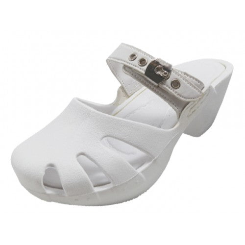 Wholesale Girl's Wedge Clogs Sandals (*White Color)