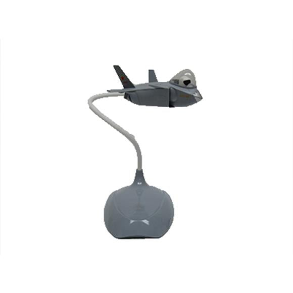 FIGHTER JET DESK LAMP GREY