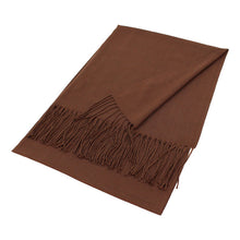 Load image into Gallery viewer, Solid Color Pashmina Scarf Shawl XW
