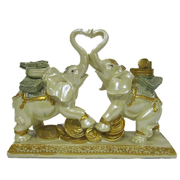 TWO ELEPHANTS W/MONEY