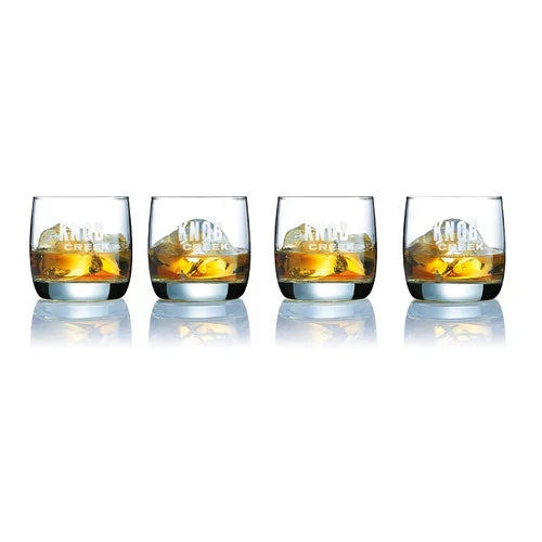 Knob Creek 10.5oz. Decorated On The Rocks Glass, 4Pc. Set