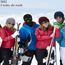 Load image into Gallery viewer, 12-pack Wholesale 3-Hole Knitted Ski Mask Beanie Hat
