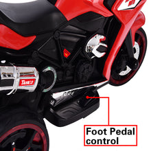 Load image into Gallery viewer, TAMCO-1200 red ,kids electric motorcycle 3 wheels 2 motor 12V battery Children ride on motorcycle with lightting wheels
