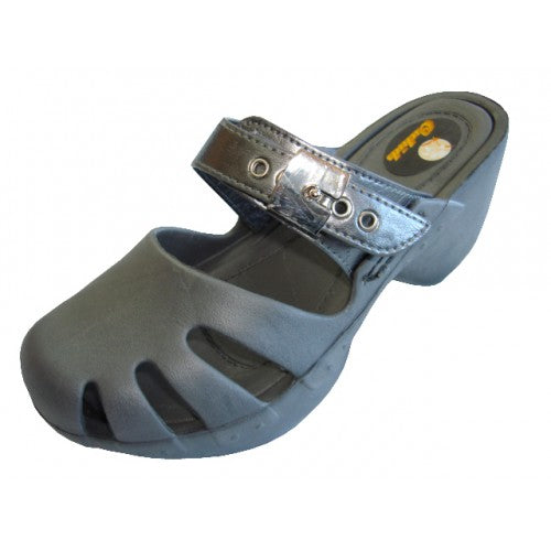Wholesale Women's Wedge Clog Sandals (*Pewter Color)