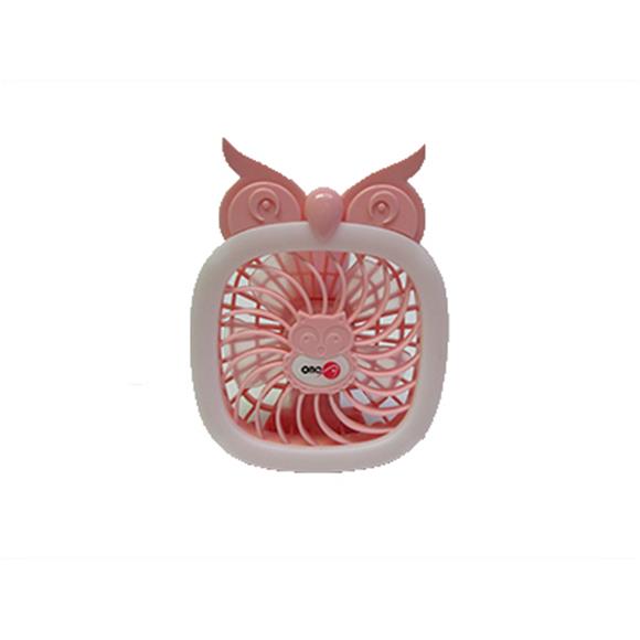 PINK FOLDABLE OWL FAN (RECHARGEABLE)